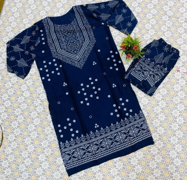 Smars Fashion Stitched New Chunri 2pc dress for women - Image 4