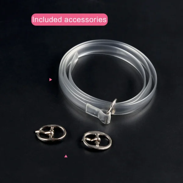 1 Pair Fashion Design High Quality Charm Women Convenient Silicone Detachable Shoes Belt Ankle Shoe Tie Lady Strap Lace Band - Image 5