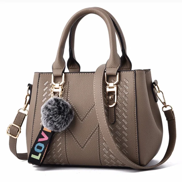 Embroidery Messenger Bags Women Leather Handbags Bags for Women Sac a Main Ladies hair ball Hand Bag - Image 33