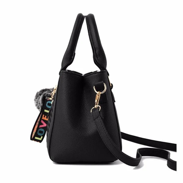 Embroidery Messenger Bags Women Leather Handbags Bags for Women Sac a Main Ladies hair ball Hand Bag - Image 25