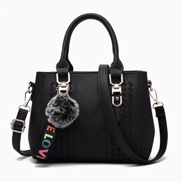 Embroidery Messenger Bags Women Leather Handbags Bags for Women Sac a Main Ladies hair ball Hand Bag - Image 23