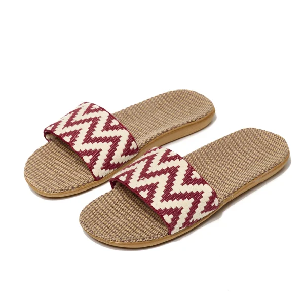 Summer Flax Slippers Women Women Casual Linen Slides Multi-Style Non-Slip EVA Home Flip Flops Indoor Beach Shoes Female Sandals - Image 8