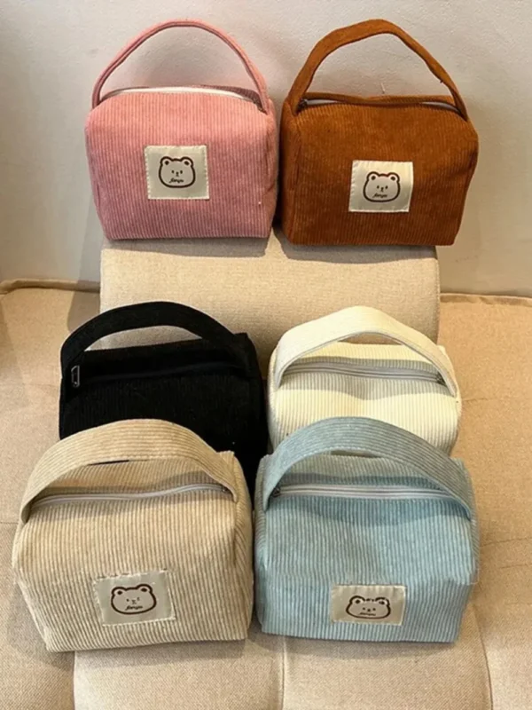 Cosmetic Bags for Women Plush Cute Handbag Summer Fashion Soft Comfortable Large Capacity Trendy Handbag for Women With Handle - Image 12