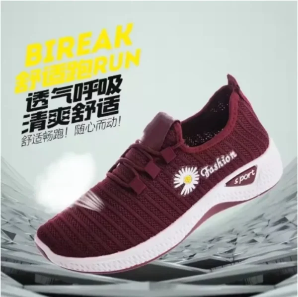 NEW Trendy Coconut Shoes Fashionable Women's Sports Shoes with Breathable Soft Soled Mesh, Lightweight Casual Flats - Image 4