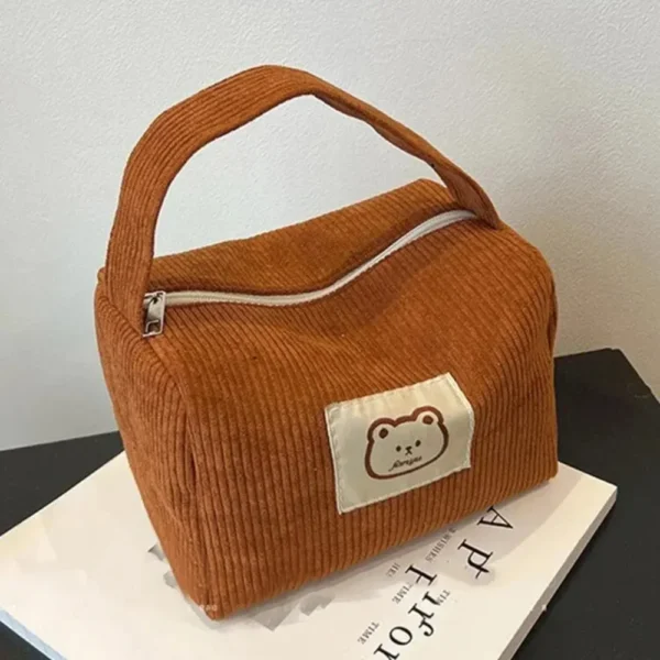 Cosmetic Bags for Women Plush Cute Handbag Summer Fashion Soft Comfortable Large Capacity Trendy Handbag for Women With Handle - Image 4