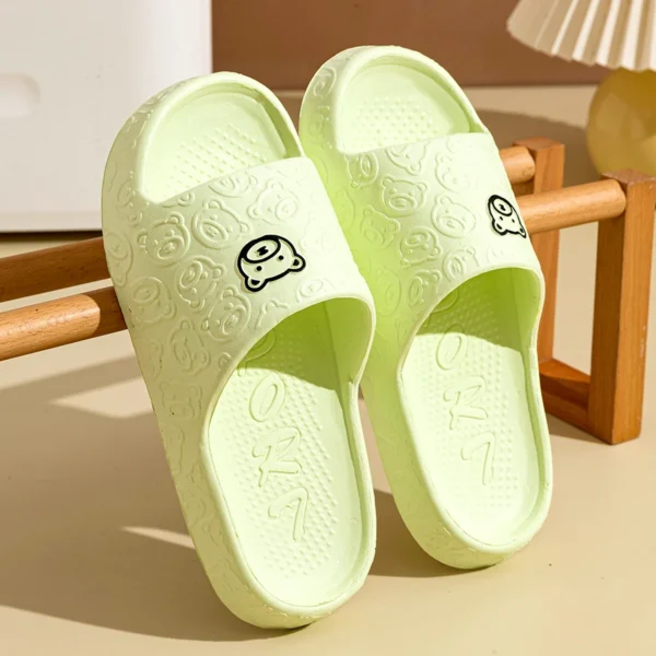 Summer Fashion Men's Slippers Printting Little Bear Sandals Indoor Bathroom Non-slip Soft Women Dormitory Casual Shoes Couple - Image 10