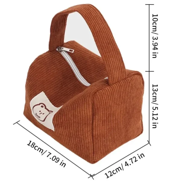 Cosmetic Bags for Women Plush Cute Handbag Summer Fashion Soft Comfortable Large Capacity Trendy Handbag for Women With Handle - Image 6