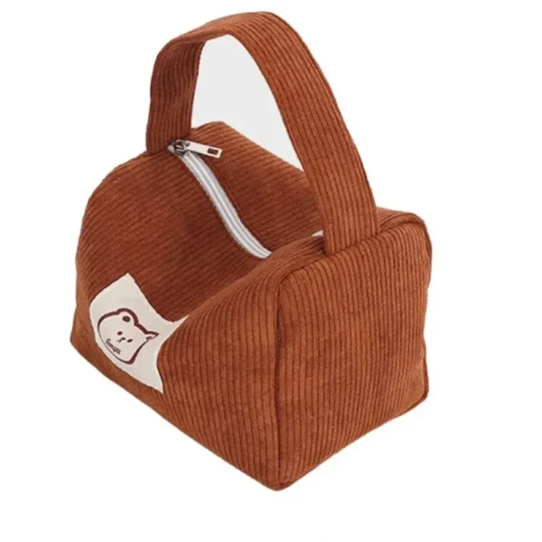 Cosmetic Bags for Women Plush Cute Handbag Summer Fashion Soft Comfortable Large Capacity Trendy Handbag for Women With Handle - Image 5
