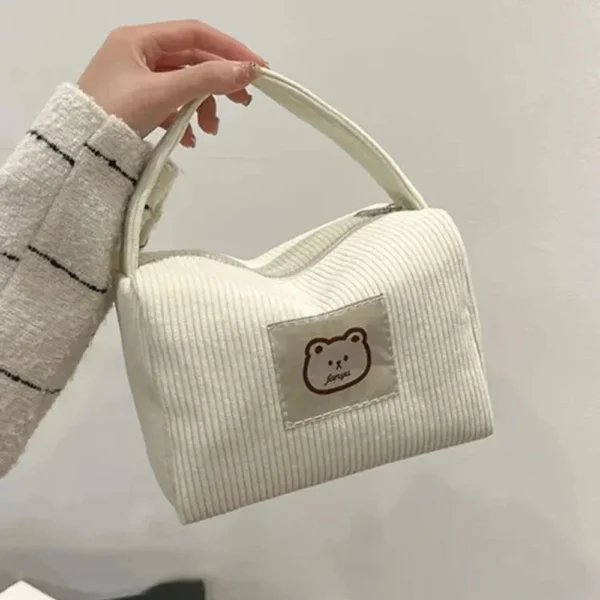 Cosmetic Bags for Women Plush Cute Handbag Summer Fashion Soft Comfortable Large Capacity Trendy Handbag for Women With Handle - Image 7