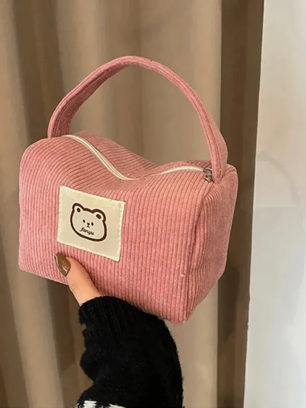 Cosmetic Bags for Women Plush Cute Handbag Summer Fashion Soft Comfortable Large Capacity Trendy Handbag for Women With Handle - Image 15