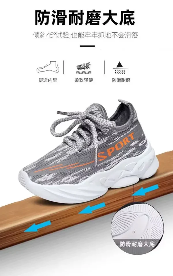 Kids Shoes  Boys Sneakers Breathable Knit Casual Running Shoes Lightweight Girls Casual Shoes little big kid - Image 10
