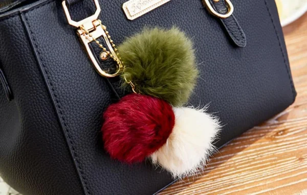 PU Leather Ladies HandBags Women Vintage Purse Plush Tassel Messenger Bags Tote Boston Shoulder Crossbody Bag - Image 25