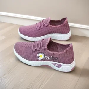 NEW Trendy Coconut Shoes Fashionable Women's Sports Shoes with Breathable Soft Soled Mesh, Lightweight Casual Flats