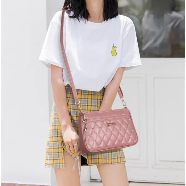 Embroidery Messenger Bags Women Leather Handbags Bags for Women Sac a Main Ladies hair ball Hand Bag - Image 37