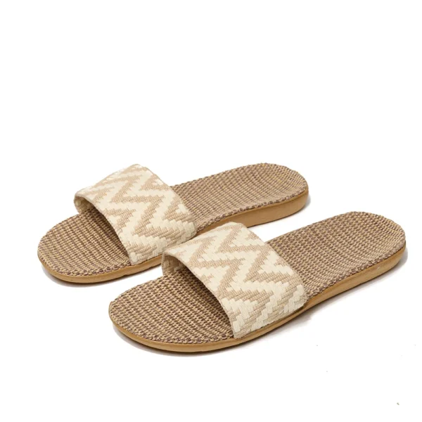 Summer Flax Slippers Women Women Casual Linen Slides Multi-Style Non-Slip EVA Home Flip Flops Indoor Beach Shoes Female Sandals - Image 7