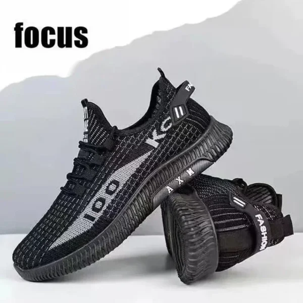 Net shoes a slip-on men's sports shoes net shoes breathable lazy shoes light soft sole casual shoes men's shoes new - Image 13