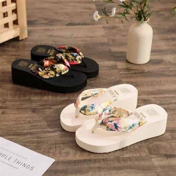2025 Fashion Women Flip Flops Summer Beach Platform Slippers Casual Outside Wedges Sandals Summer Women Shoes - Image 3