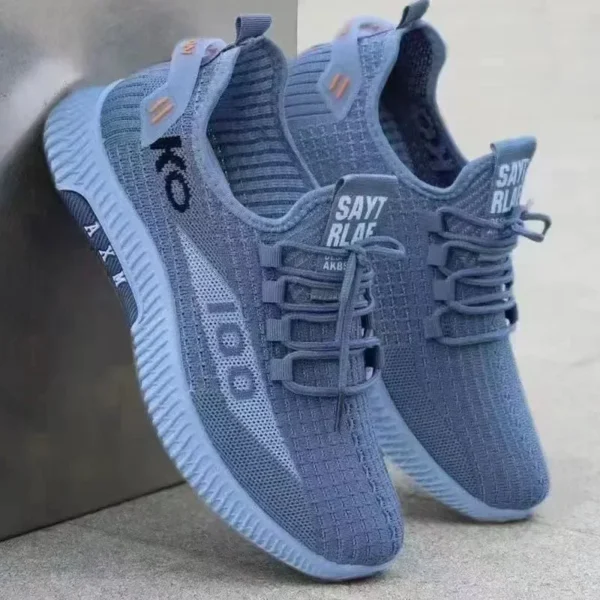 Net shoes a slip-on men's sports shoes net shoes breathable lazy shoes light soft sole casual shoes men's shoes new - Image 7