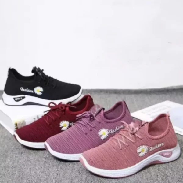 NEW Trendy Coconut Shoes Fashionable Women's Sports Shoes with Breathable Soft Soled Mesh, Lightweight Casual Flats - Image 2