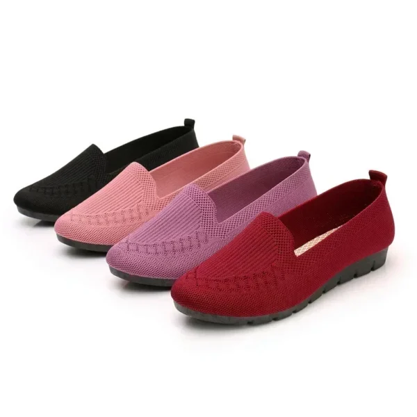 New Mesh Breathable Sneakers Women Breathable Light Slip on Flat Casual Shoes Ladies Loafers Socks Shoes Women Zapatillas Mujer - Image 2