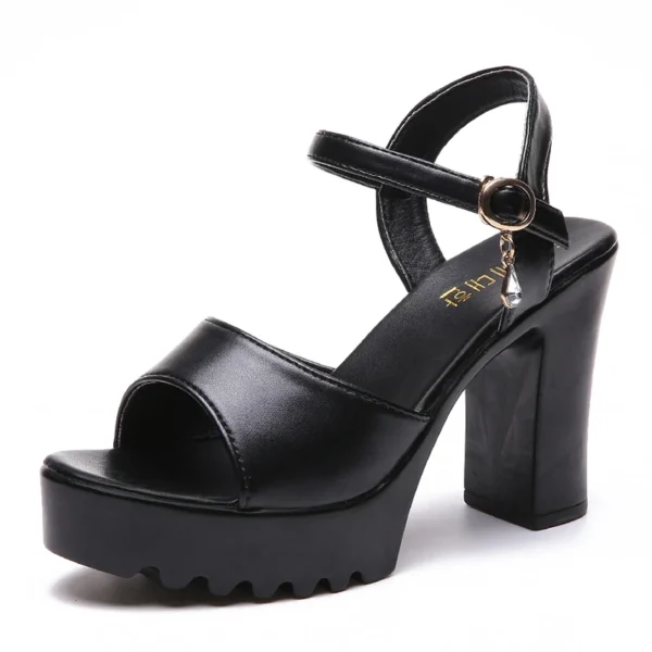 Women Fish Mouth Platform High Heels Wedges Buckle Slope Sandals Women Shoes Woman Platform High Heels Sandals High Heels - Image 8