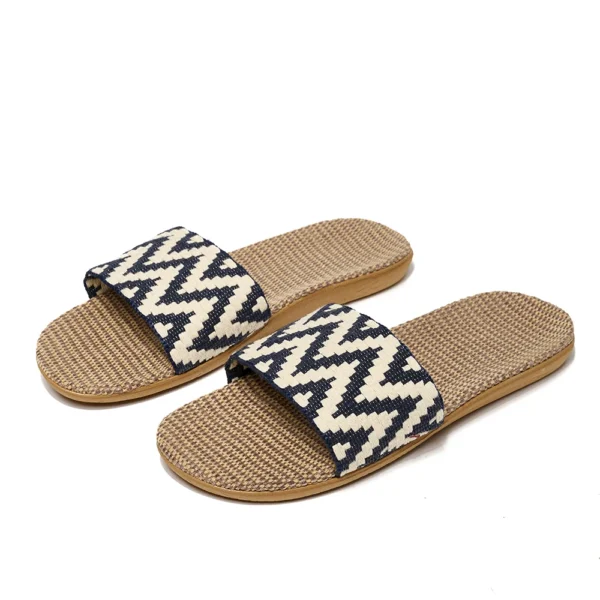 Summer Flax Slippers Women Women Casual Linen Slides Multi-Style Non-Slip EVA Home Flip Flops Indoor Beach Shoes Female Sandals - Image 10