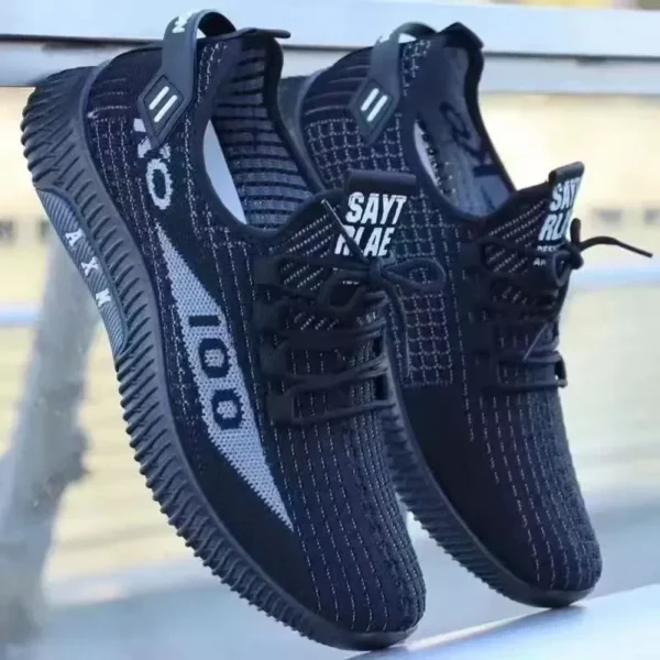 Net shoes a slip-on men's sports shoes net shoes breathable lazy shoes light soft sole casual shoes men's shoes new - Image 6
