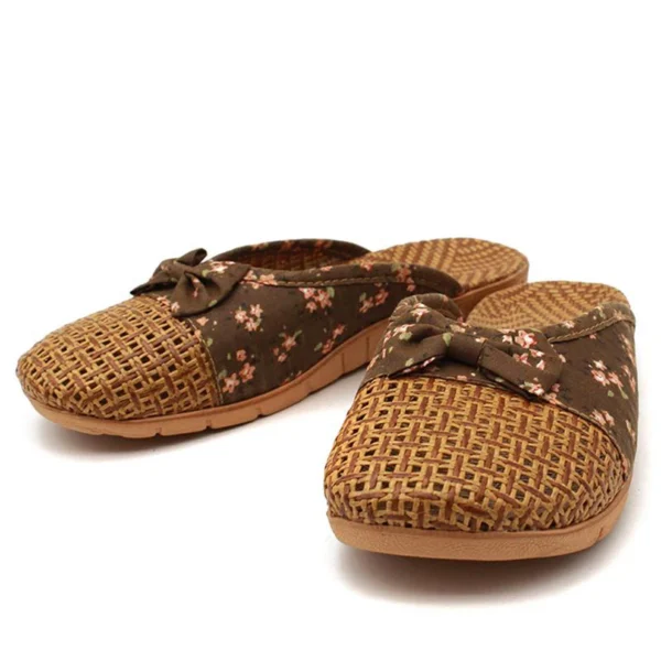 Summer Shose Women Slippers Beach Flip Flops Breathable Linen Flat Slippers Female Casual Flax Bow Ladies Slippers Sandals Shoes - Image 6