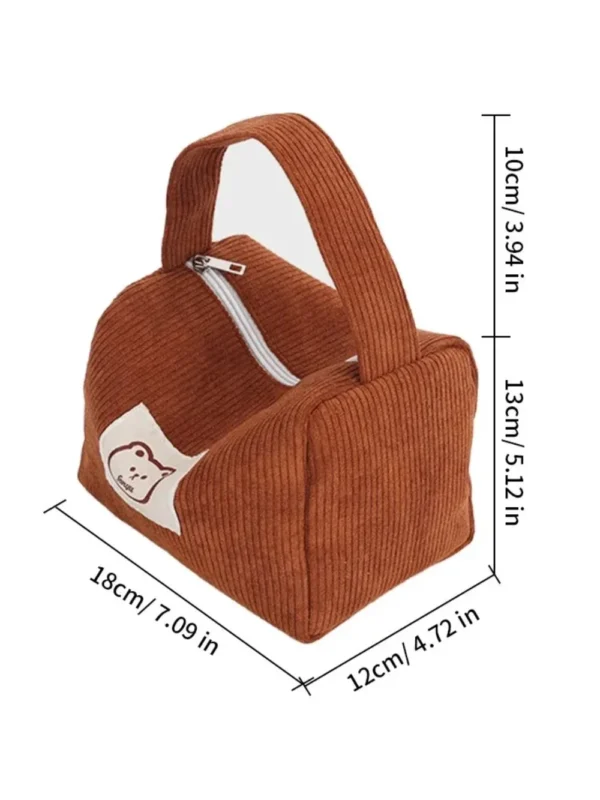 Cosmetic Bags for Women Plush Cute Handbag Summer Fashion Soft Comfortable Large Capacity Trendy Handbag for Women With Handle - Image 21
