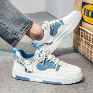 Men's shoes summer new breathable white shoes men's trendy and versatile thick soled sports board shoes trendy shoes