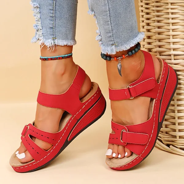 Women Sandals Soft Bottom Wedge Heels Sandals Summer Shoes Women Platform Sandalias Mujer Elegant Wedges Shoes For Women Tacon - Image 10