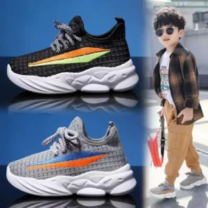 Kids Shoes  Boys Sneakers Breathable Knit Casual Running Shoes Lightweight Girls Casual Shoes little big kid