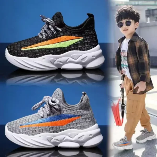 Kids Shoes  Boys Sneakers Breathable Knit Casual Running Shoes Lightweight Girls Casual Shoes little big kid