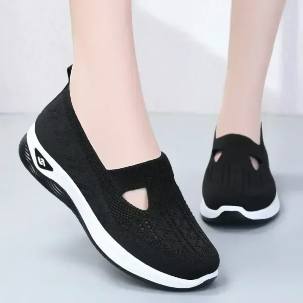 New arrival Summer New Comfort Casual Women's Shoes Fashion Soft Sole Breathable Hollow Out Flat Shoe for Women Zapatos De Mujer - Image 2