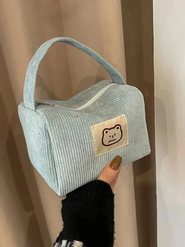 Cosmetic Bags for Women Plush Cute Handbag Summer Fashion Soft Comfortable Large Capacity Trendy Handbag for Women With Handle - Image 14
