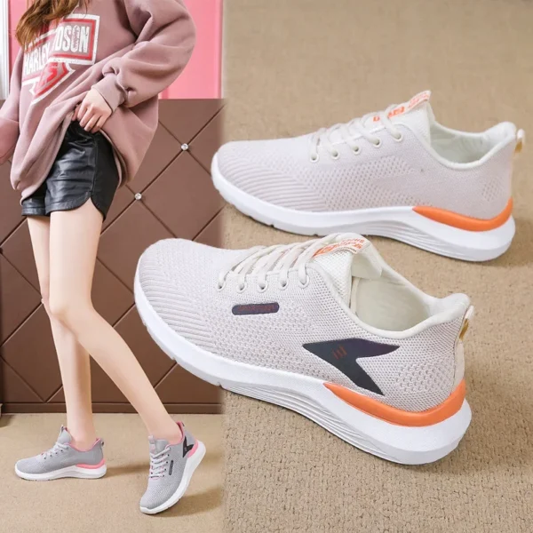2025 New Women's Casual Shoes 2025 Spring Summer Fashion Lightweight Soft Sole Running Sneakers for Ladies - Image 2