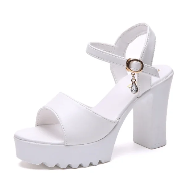 Women Fish Mouth Platform High Heels Wedges Buckle Slope Sandals Women Shoes Woman Platform High Heels Sandals High Heels - Image 7