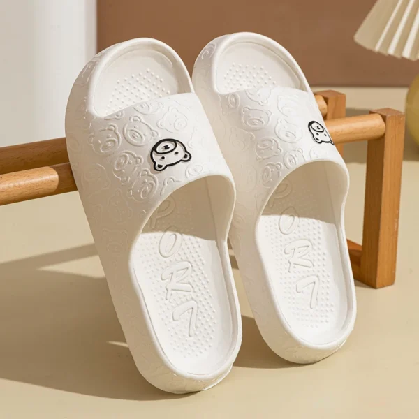 Summer Fashion Men's Slippers Printting Little Bear Sandals Indoor Bathroom Non-slip Soft Women Dormitory Casual Shoes Couple - Image 7