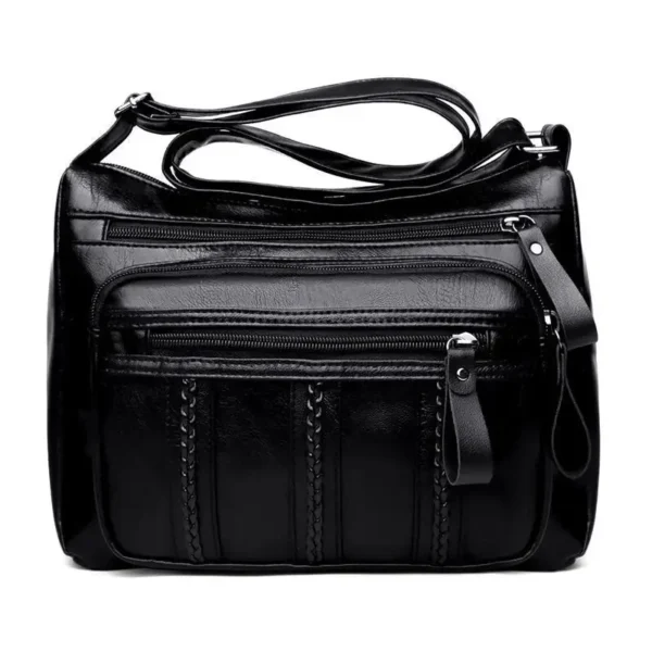 Women's Bag PU Multilayered Soft Leather Ladies Fashion Simple Shoulder Bags Mom's Bags Crossbody Bag - Image 7