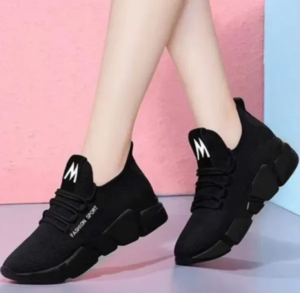 Fashionable and simple new women's shoes, comfortable women's shoes, spring and autumn lace-up comfortable light sports shoes - Image 8