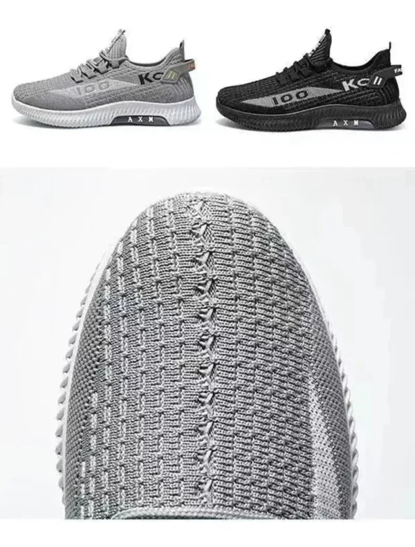 Net shoes a slip-on men's sports shoes net shoes breathable lazy shoes light soft sole casual shoes men's shoes new - Image 12
