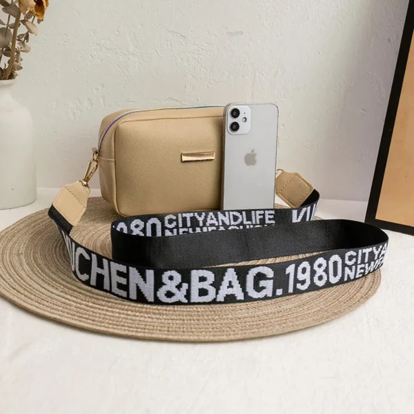 Women's Bag Small New Spring And Summer Square Contrasting Letters Single Shoulder Crossbody - Image 14