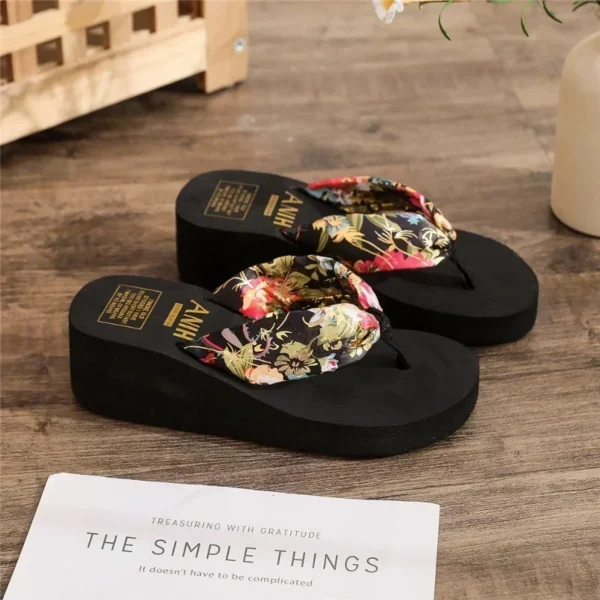2025 Fashion Women Flip Flops Summer Beach Platform Slippers Casual Outside Wedges Sandals Summer Women Shoes - Image 2