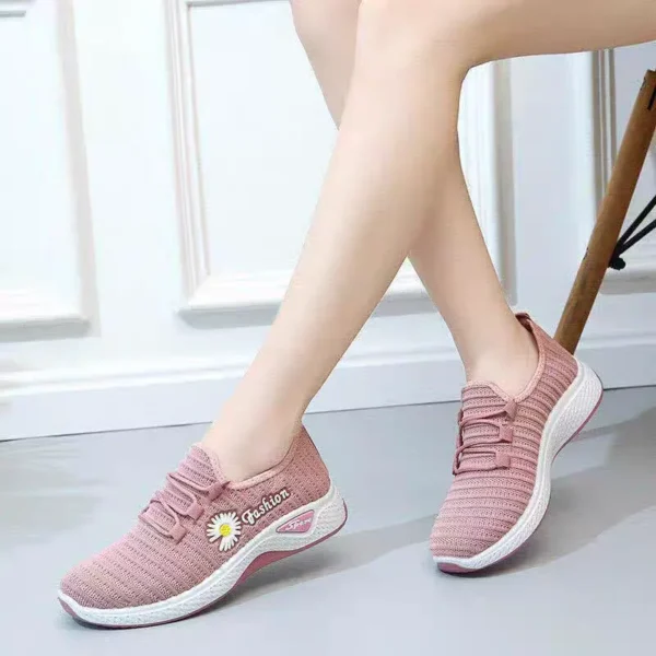 NEW Trendy Coconut Shoes Fashionable Women's Sports Shoes with Breathable Soft Soled Mesh, Lightweight Casual Flats - Image 5