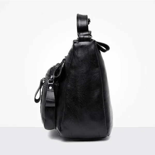 Women's Bag PU Multilayered Soft Leather Ladies Fashion Simple Shoulder Bags Mom's Bags Crossbody Bag - Image 4