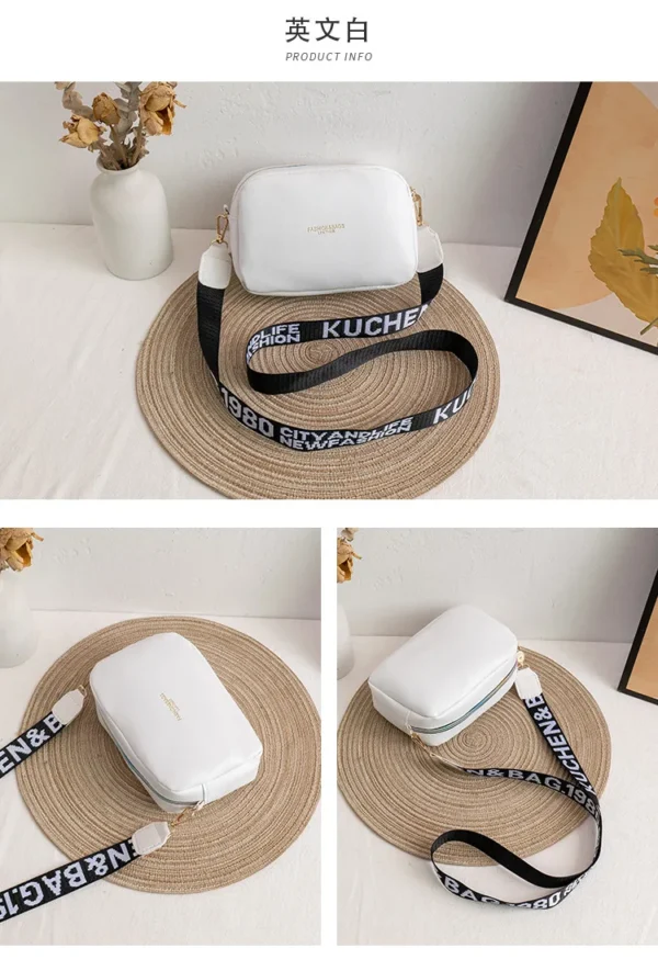 Women's Bag Small New Spring And Summer Square Contrasting Letters Single Shoulder Crossbody - Image 10